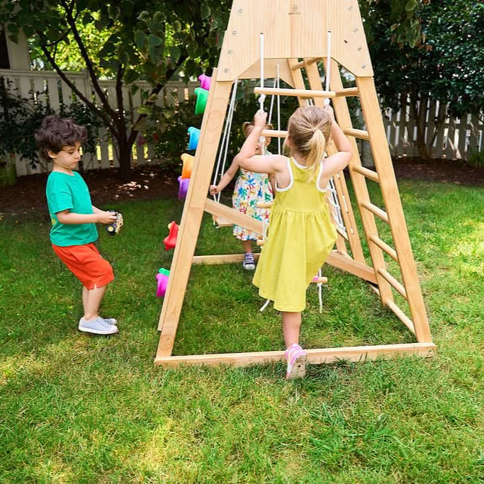 Avenlur Magnolia - Outdoor and Indoor - Real Wood 7-in-1 Playset