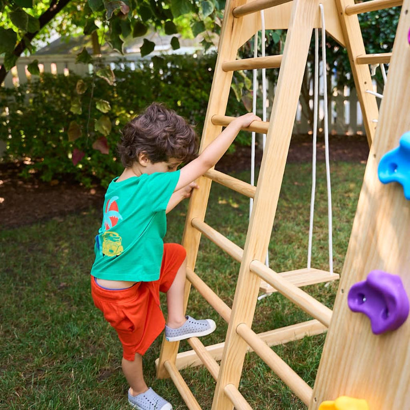 Avenlur Magnolia - Outdoor and Indoor - Real Wood 7-in-1 Playset