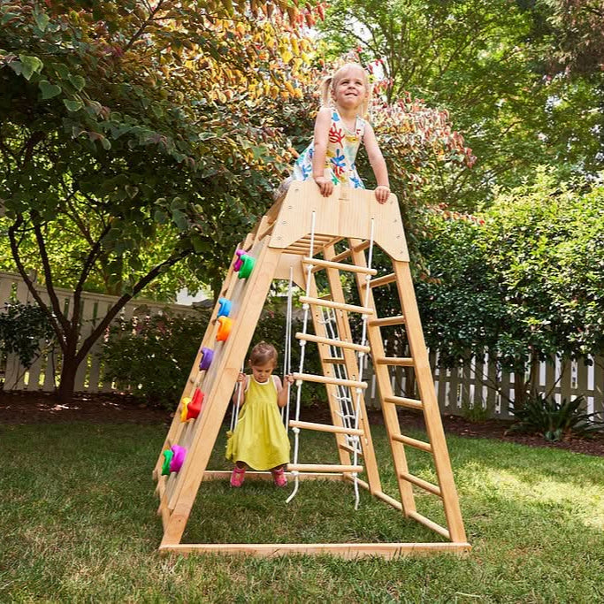 Avenlur Magnolia - Outdoor and Indoor - Real Wood 7-in-1 Playset