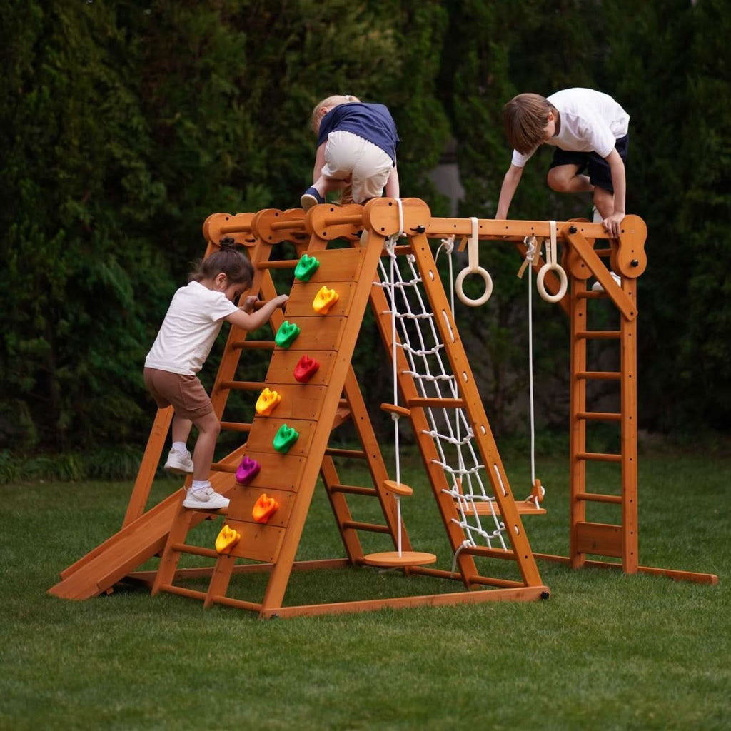 シム・シメール、【A Walk in the Woods Autumn 2】 Avenlur Chestnut - Outdoor and Indoor 8-in-1 Jungle Gym for