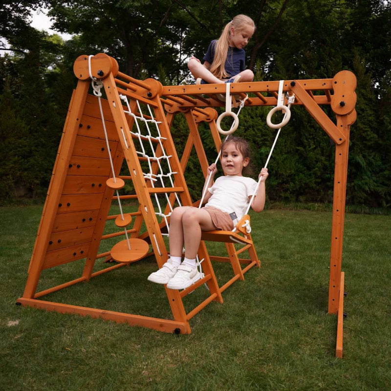 Avenlur outdoor jungle gym swing view