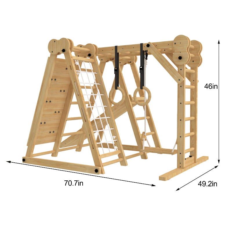 Chestnut - 8-in-1 Jungle Gym for Toddlers