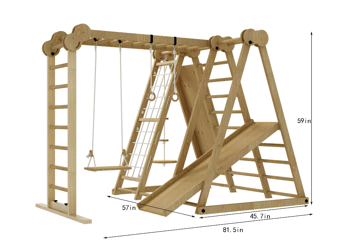 Chestnut - 8-in-1 Jungle Gym for Toddlers