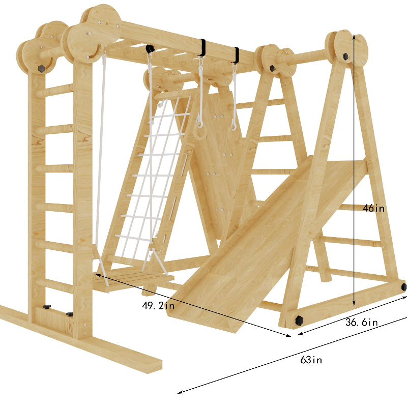 Chestnut - 8-in-1 Jungle Gym for Toddlers